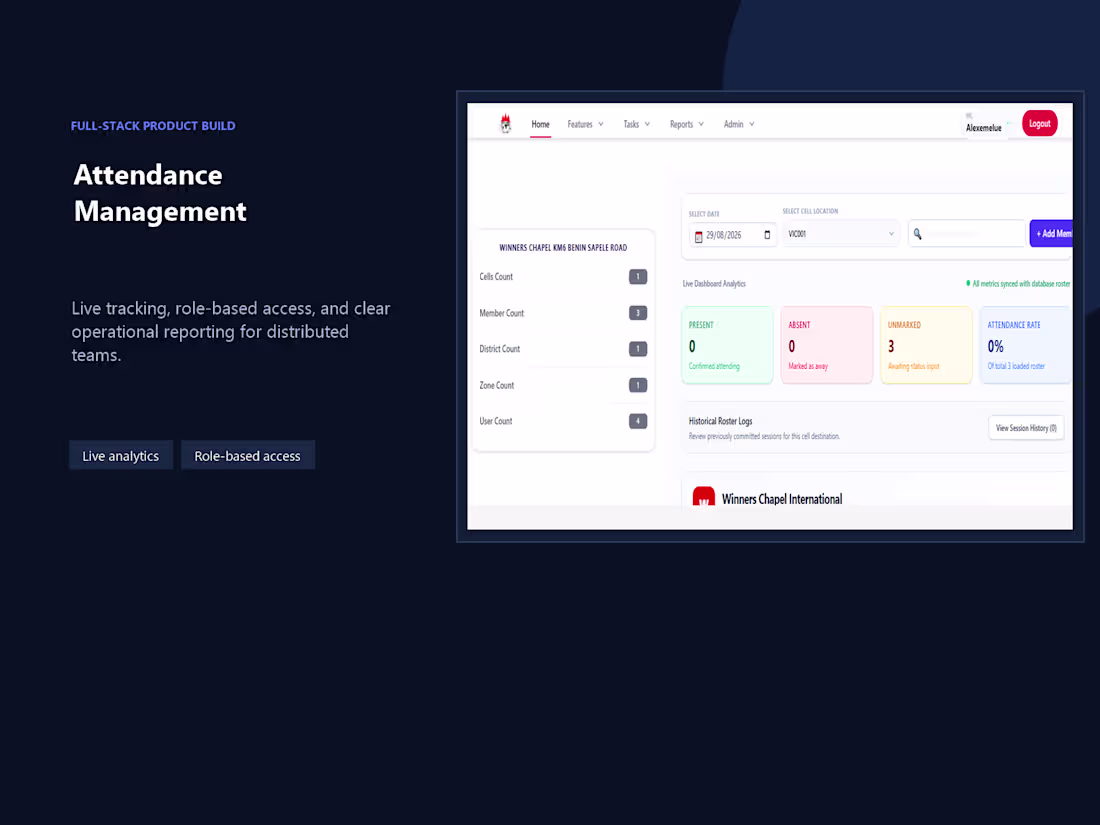 Cover image for Built a production-ready full-stack attendance