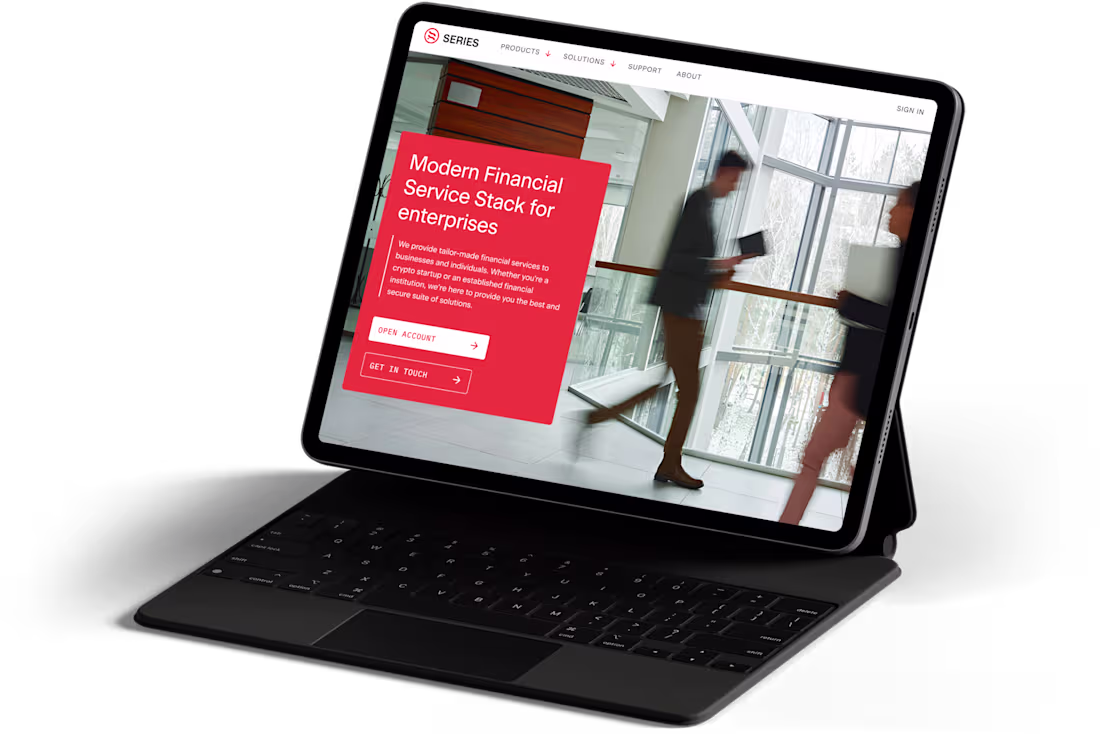 Cover image for Series Financial Corporate Website Design