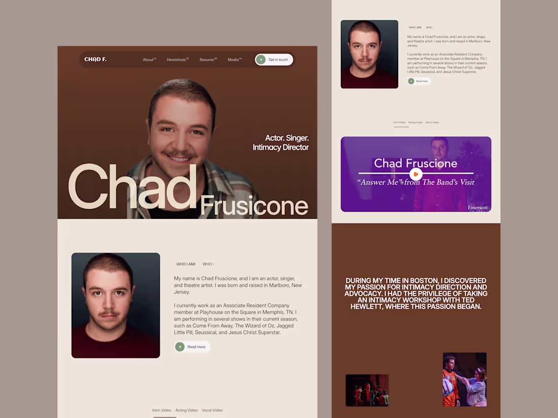 Cover image for A bold, cinematic landing page