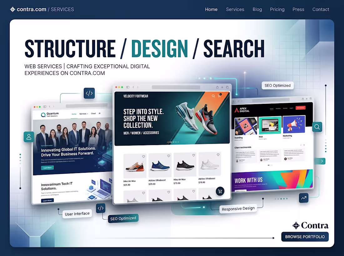 Cover image for Business Website — Full Cycle: Architecture, Design & SEO