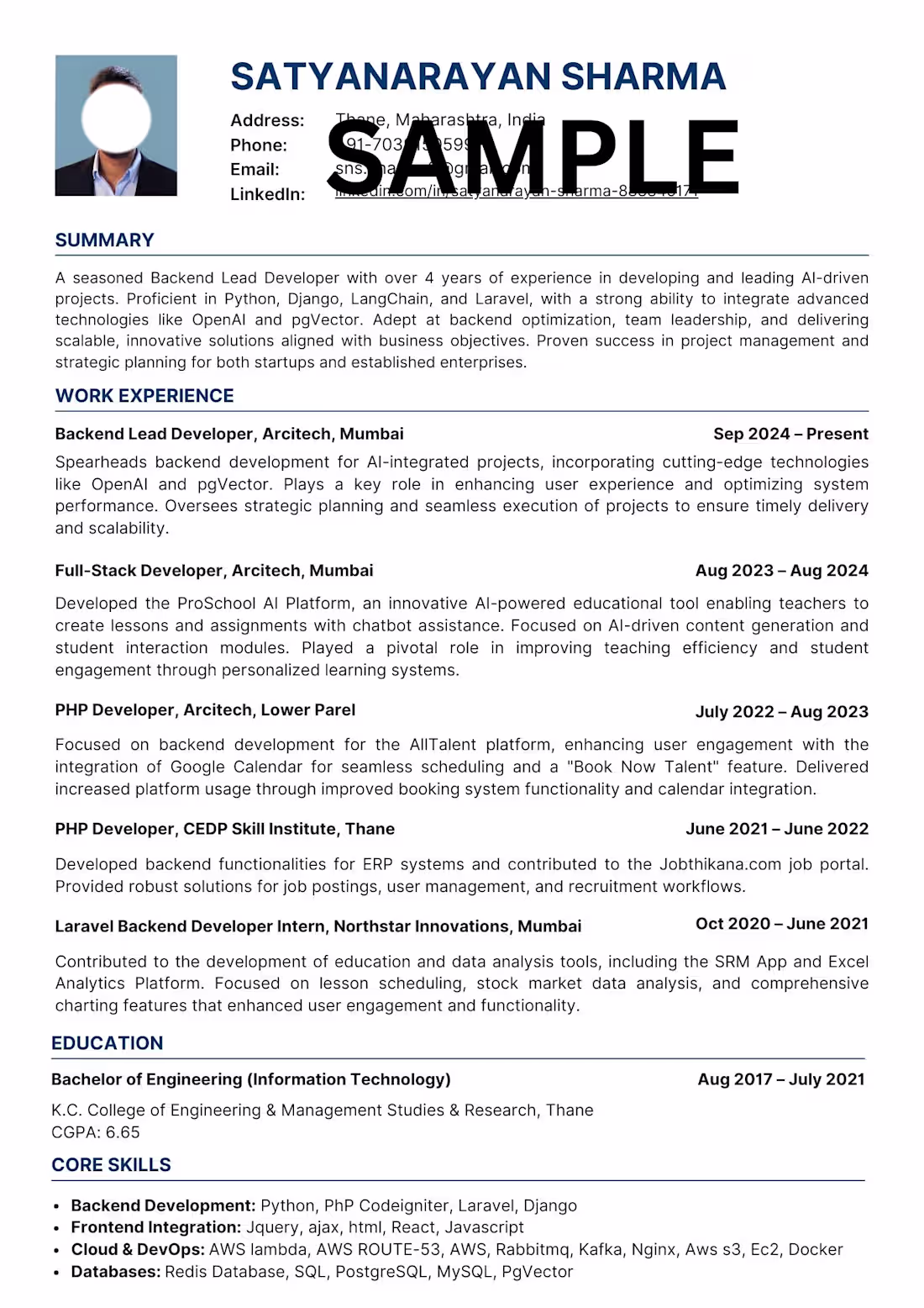 Cover image for Executive Resume Design
Premium, ATS-friendly resume