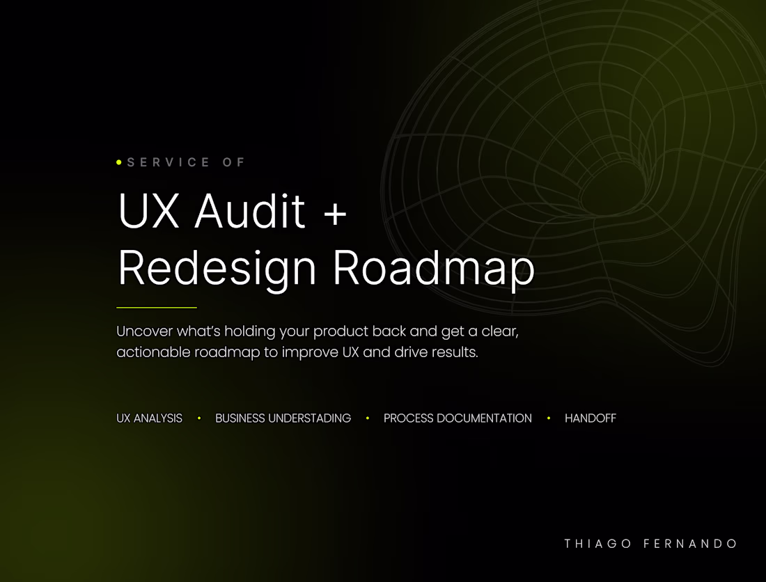 Cover image for UX Audit + Redesign Roadmap