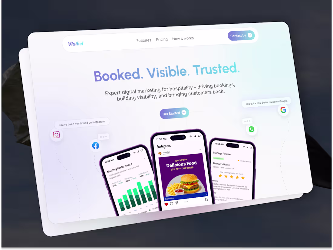 Cover image for Visibel – Digital Marketing for Hospitality Businesses