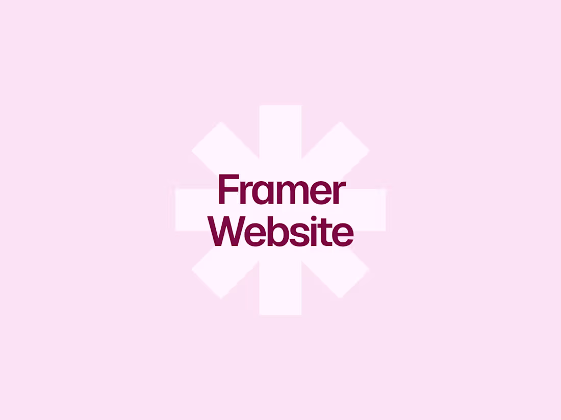 Cover image for Framer Website Design