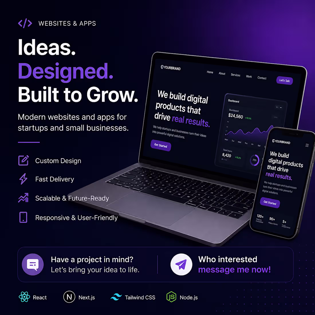 Cover image for I help startups and small
