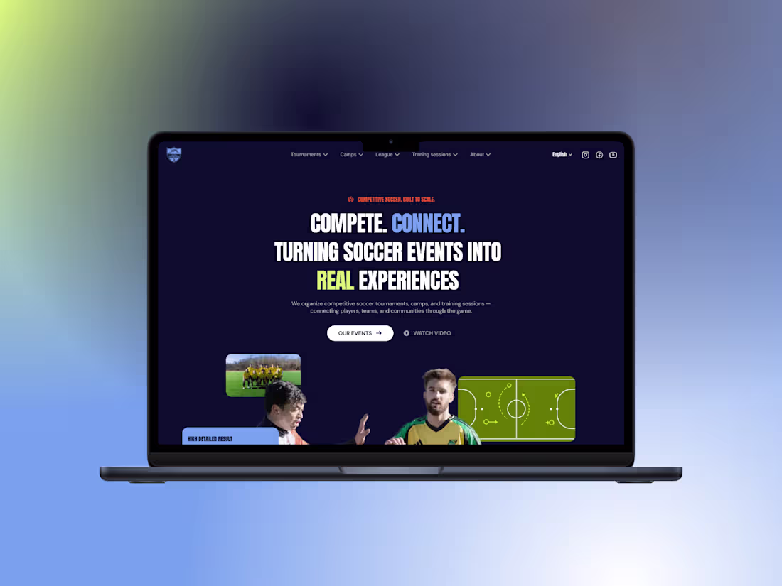 Cover image for Futbol828 — Community Soccer Platform Built in Framer