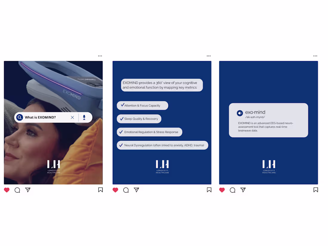 Cover image for CONCEPT: Longevity Health | Instagram Carousel & Reel