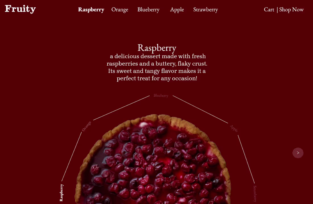 Cover image for Fruity: A Delightful Interactive Dessert Showcase