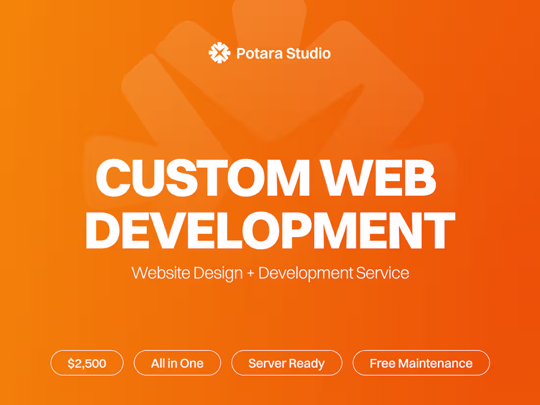 Cover image for Custom Web Development Potara Studio