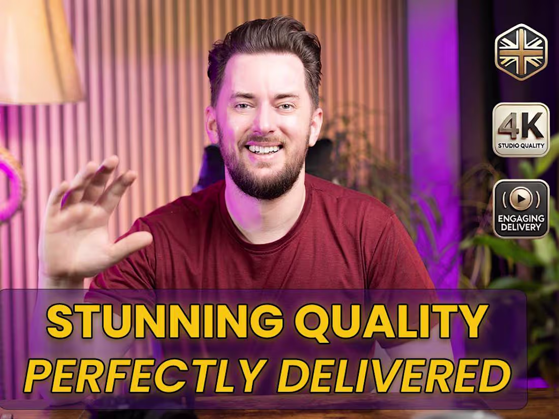 Cover image for Authentic HD/4K spokesperson talking head video