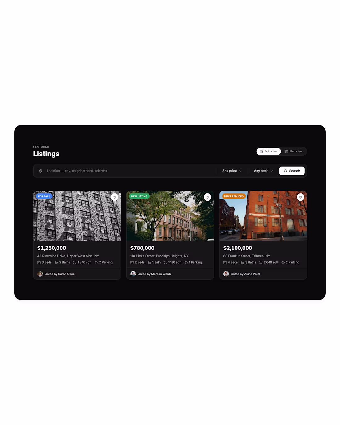 Cover image for Property Listing Cards