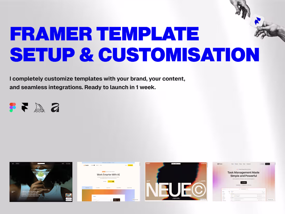 Cover image for Framer Website - Template Setup & Customization