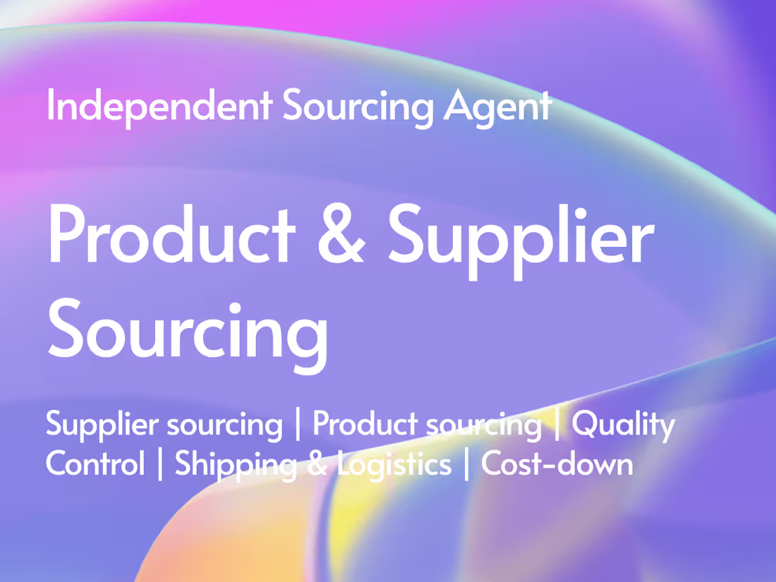 Cover image for Product/Supplier Sourcing In China
