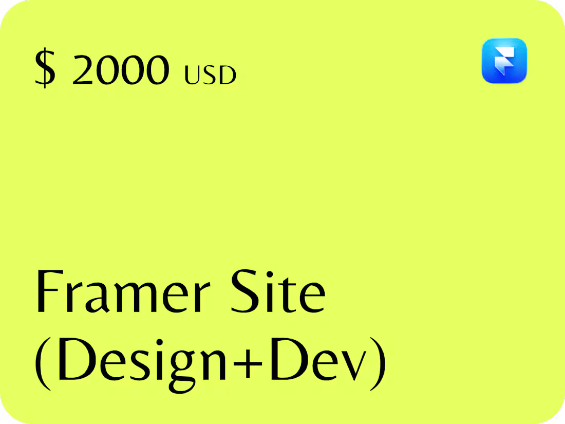 Cover image for Framer Landing Page (Design & Development)