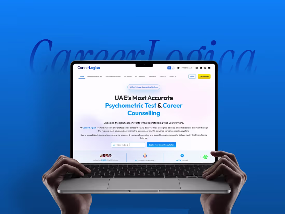 Cover image for CareerLogica – Bilingual SaaS Career Platform (UX/UI)