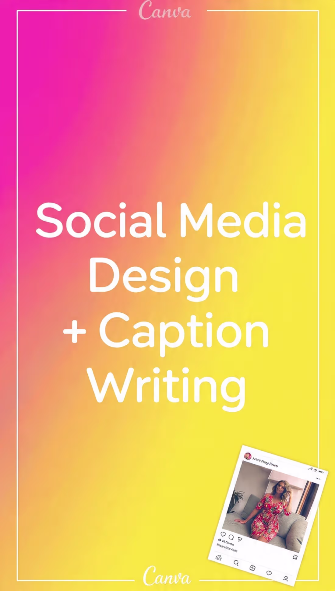 Cover image for Social Media Post Design + Caption Writing