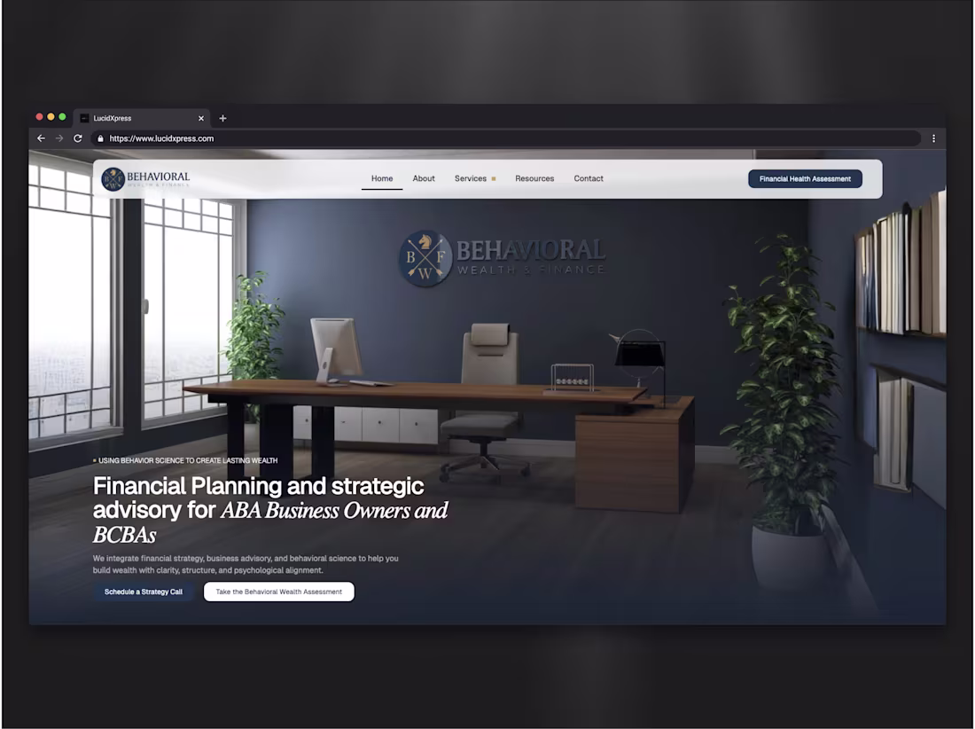 Cover image for Financial Advisor WordPress Design &