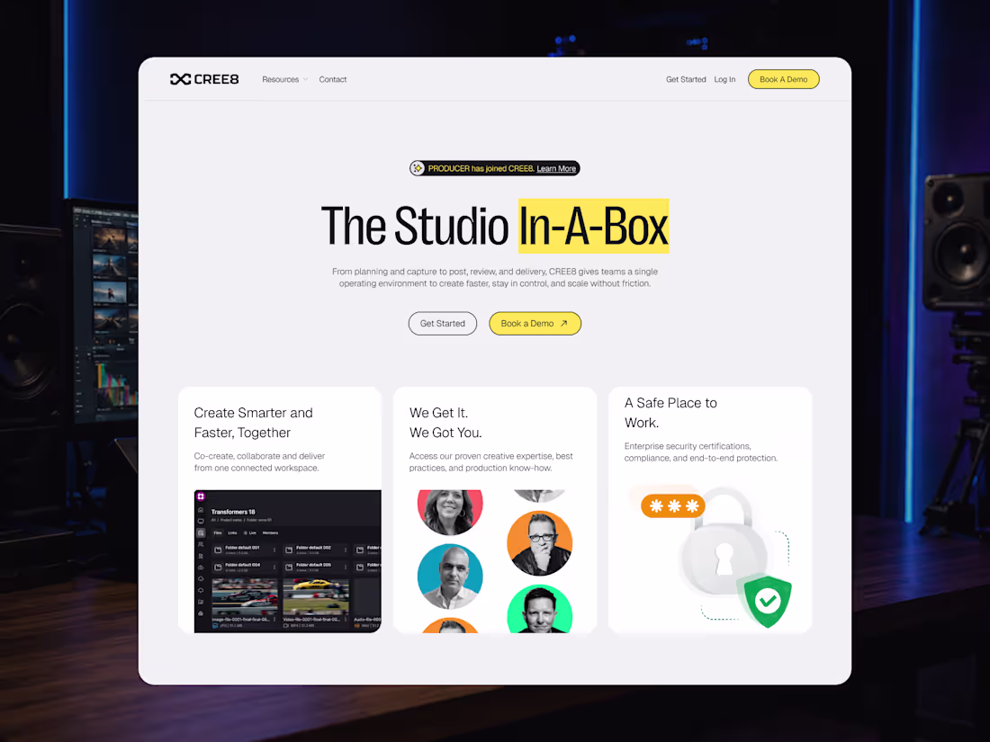 Cover image for CREE8 Homepage Redesign for Clarity