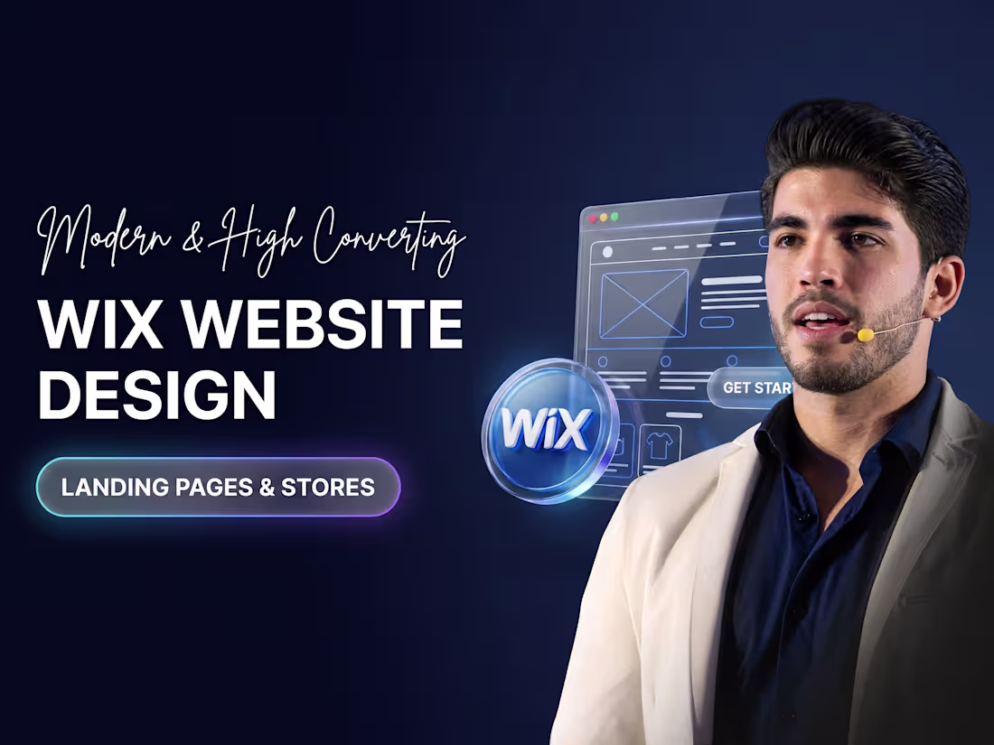 Cover image for Professional Wix website and landing page design and redesign