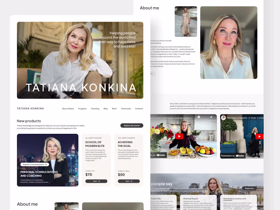 Cover image for Personal Branding Website for T. Konkina