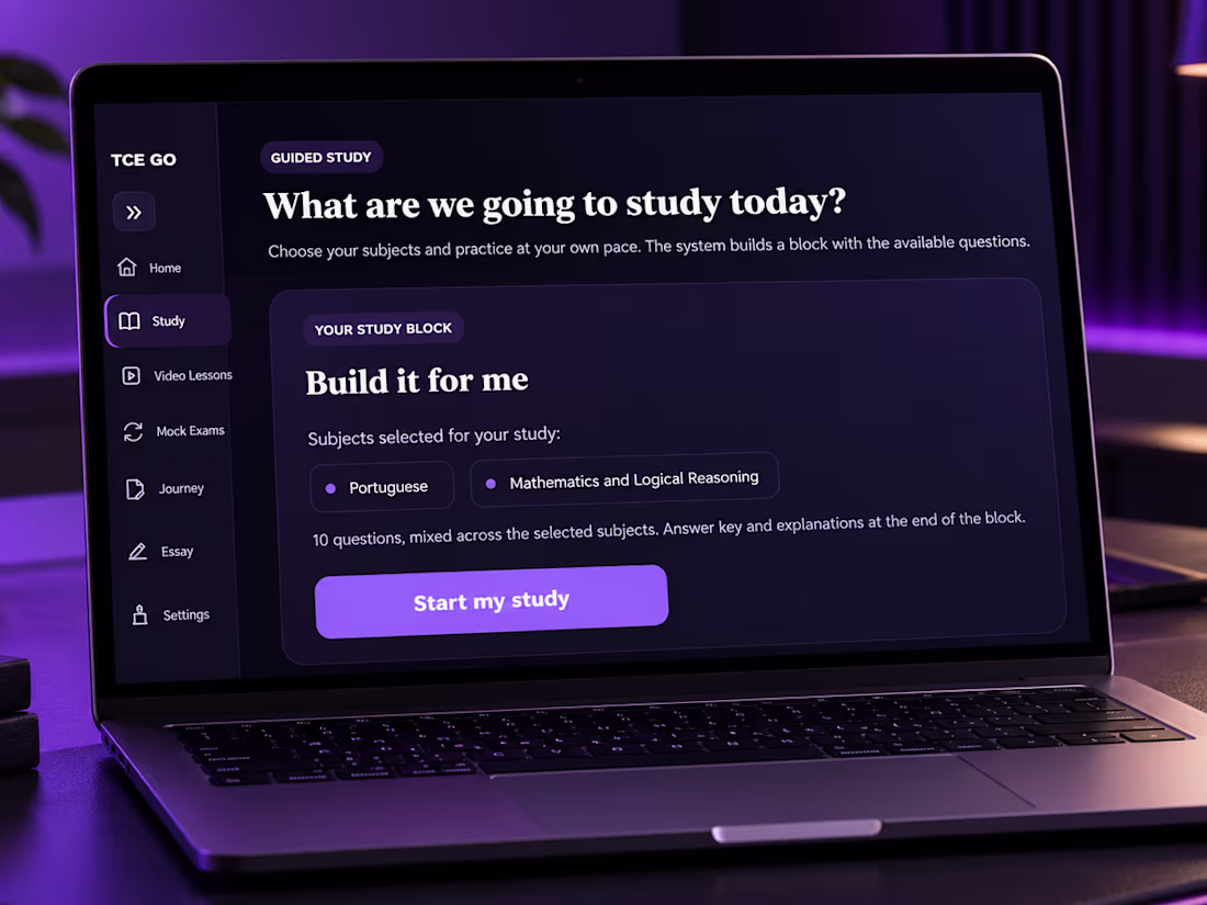 Cover image for TCE Go — Personalized Study Platform