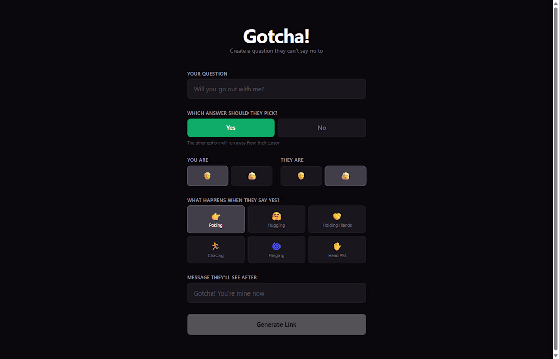 Cover image for Gotcha — An interactive app built for delight