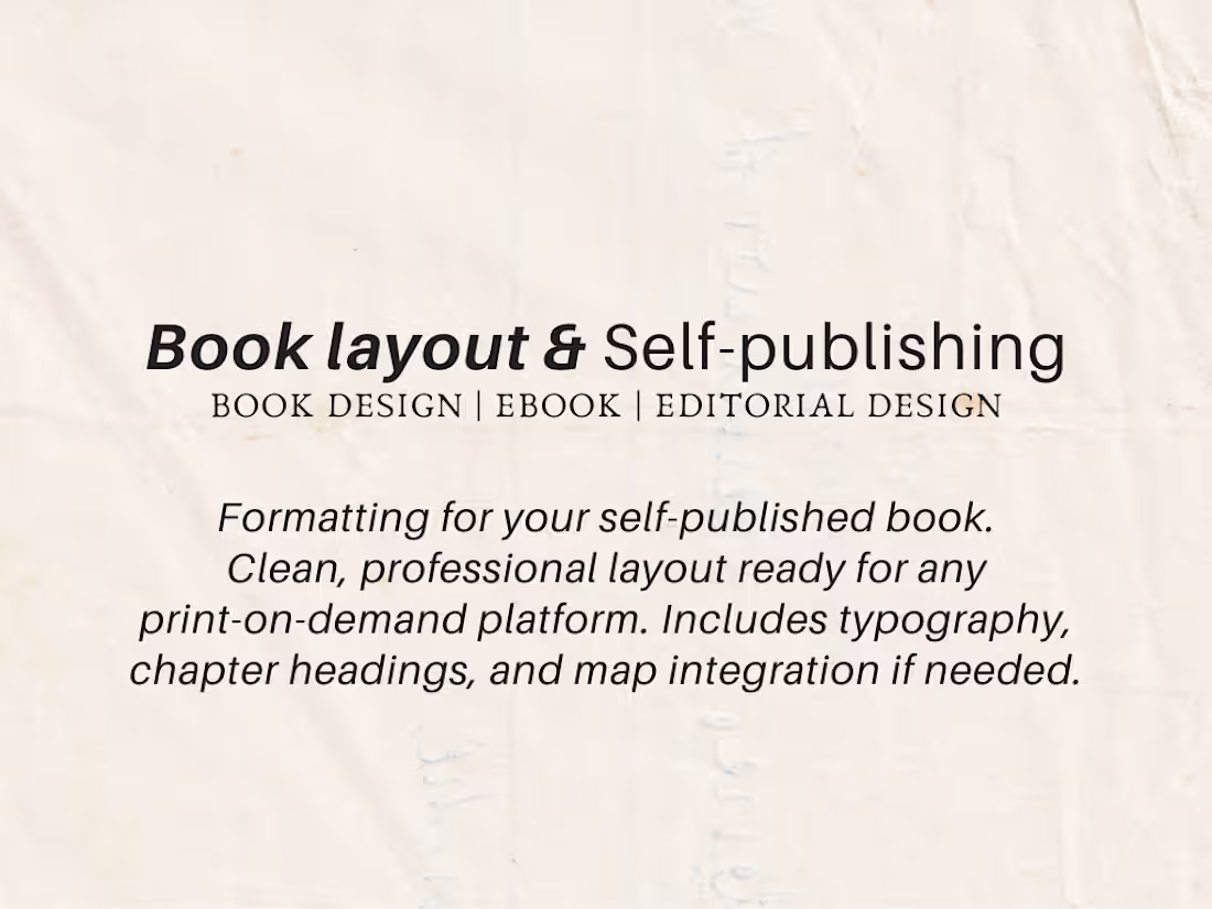 Cover image for Book layout & Self-publishing