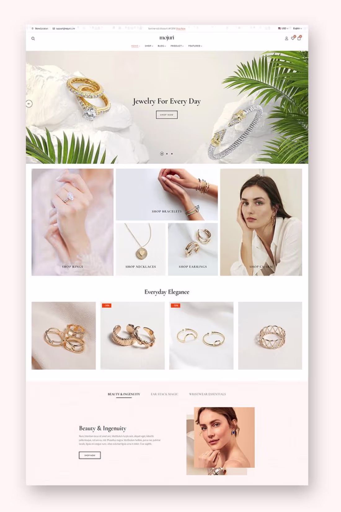 Cover image for Mojuri is an editorial-inspired Shopify