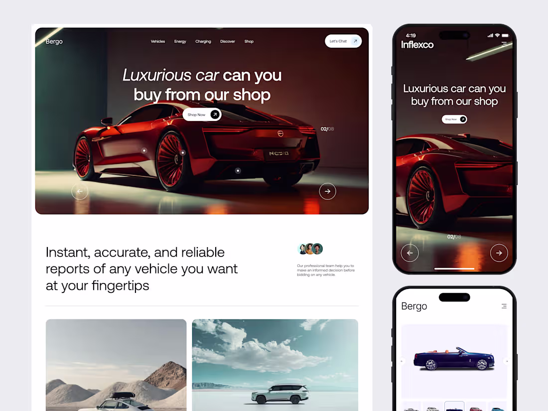 Cover image for Modern Car Marketplace Landing Page