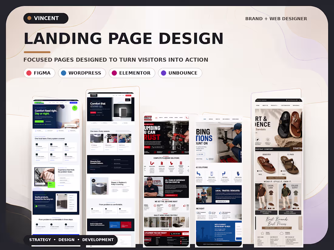 Cover image for Conversion-Focused Landing Page Design & Build