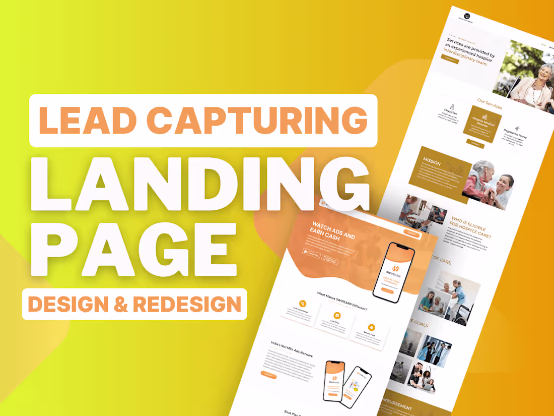 Cover image for Lead Capturing Business Landing Page Design Service