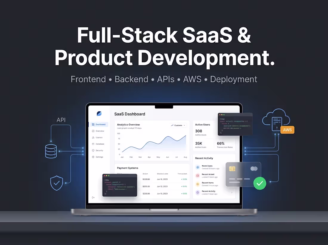 Cover image for Full-Stack SaaS & Product Development