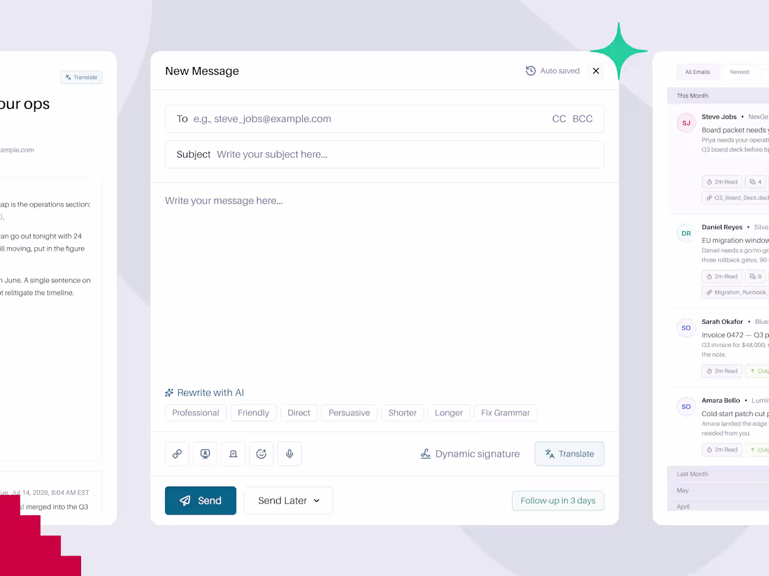 Cover image for 📬 Redefining the Modern Email Experience