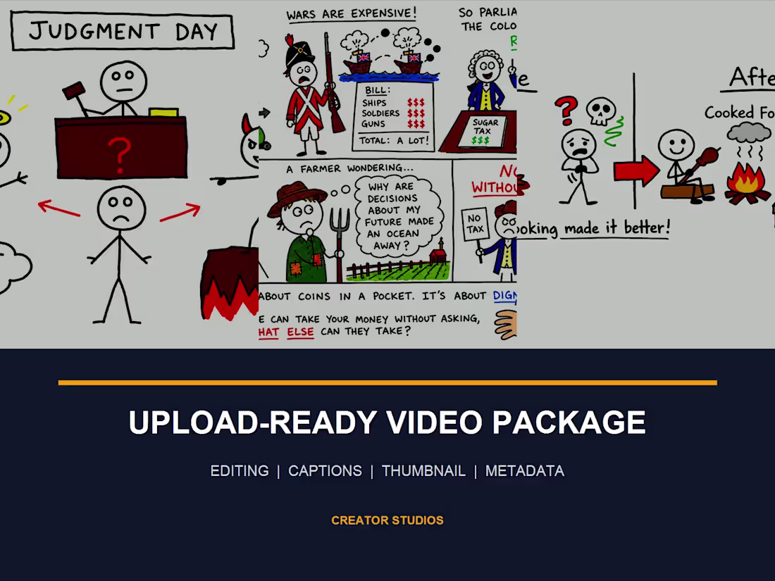 Cover image for Upload-ready YouTube video package with captions and thumbnail