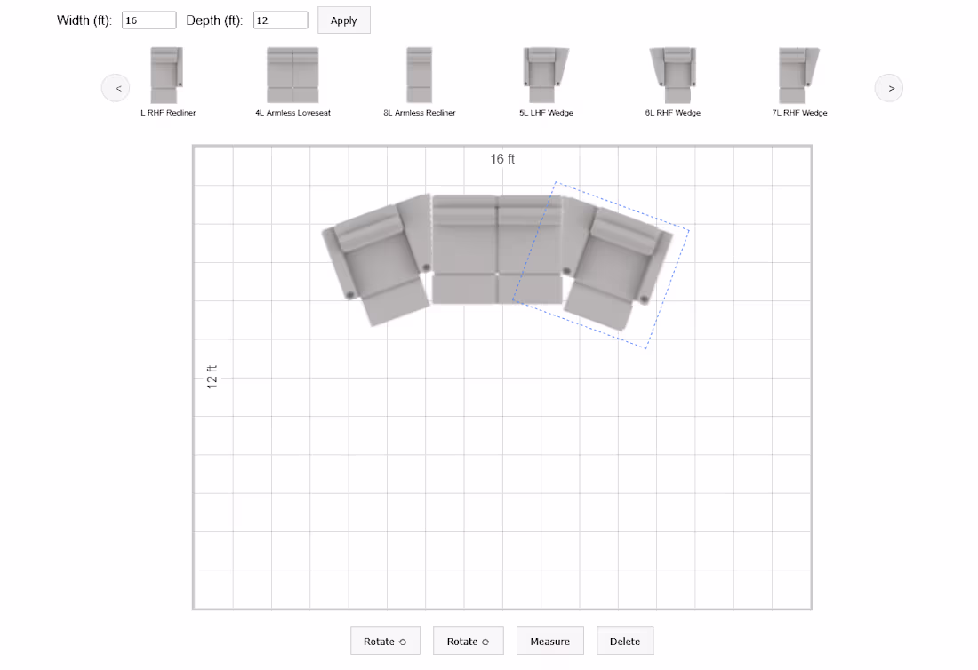 Cover image for Created a basic room planner for an online furniture store.