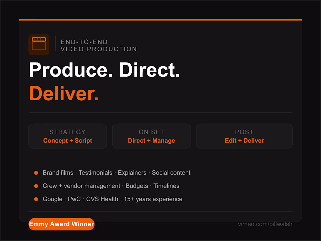 Cover image for Freelance Video Producer, Field Producer & Director