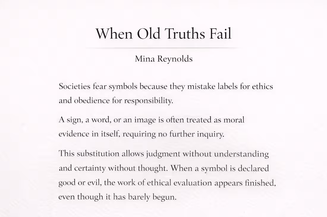 Cover image for When Old Truths Fail (philosophical essay)