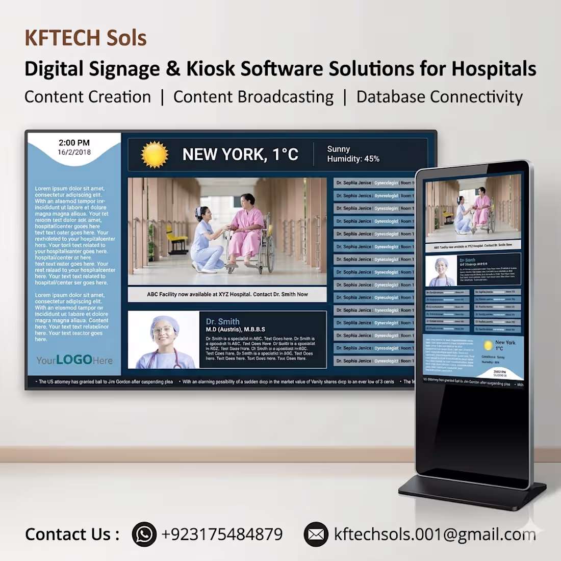 Cover image for Digital Signage Software Deployment for Hospital and Clinics