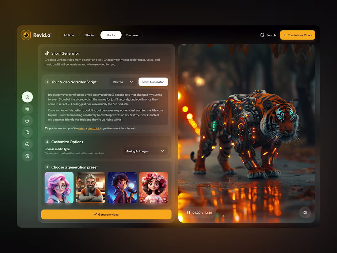 Cover image for Short Video Making — Revid.ai (http://Revid.ai) is an AI-pow...