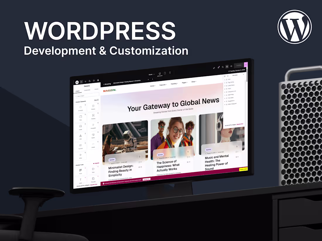 Cover image for WordPress Website Development & Customization