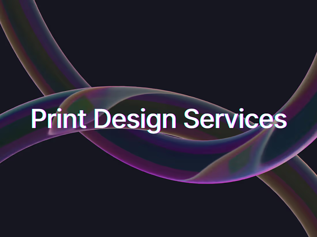 Cover image for Print Design Services