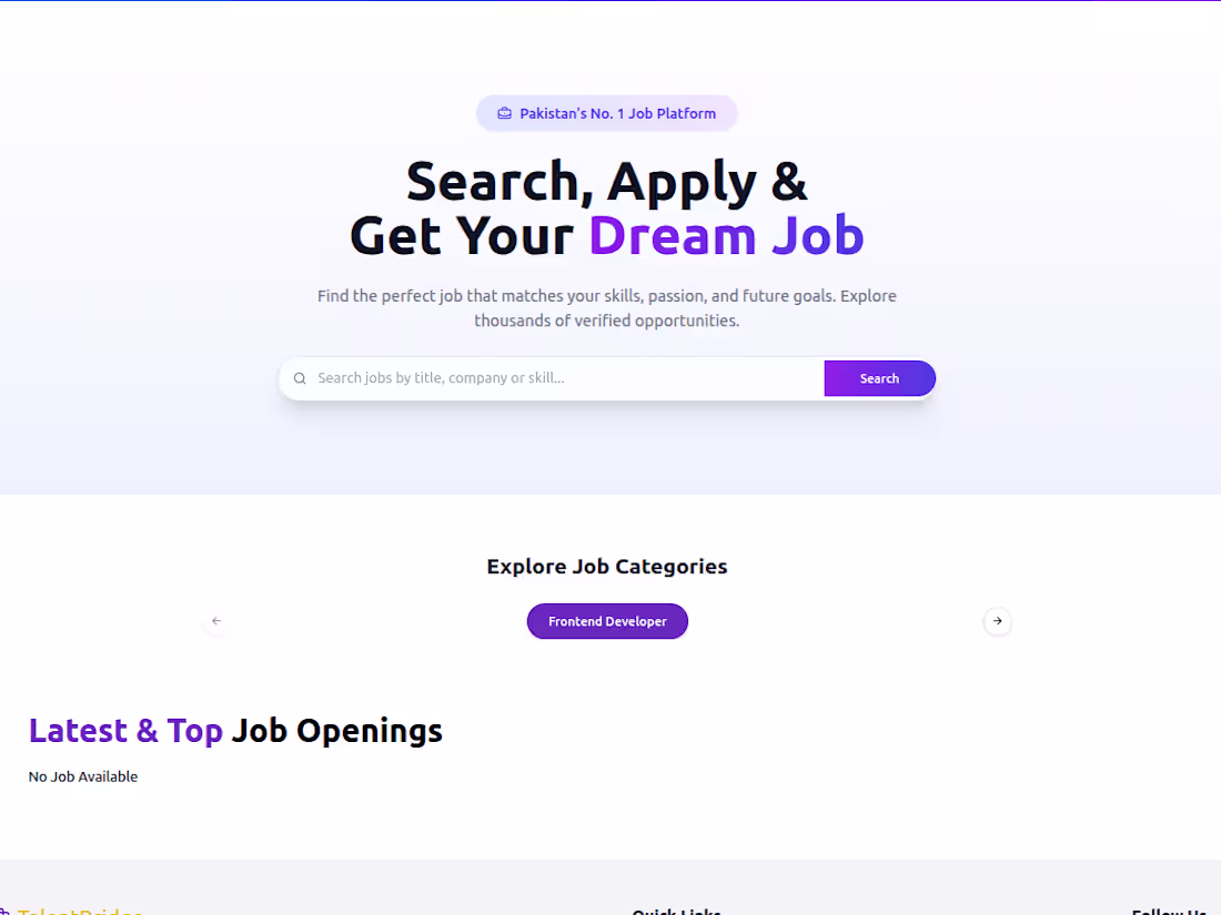 Cover image for Talent Bridge Job Portal