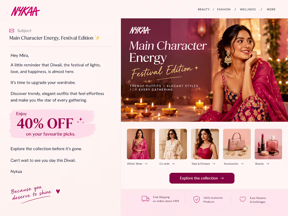 Cover image for Spec project created to showcase promotional email copywriti...