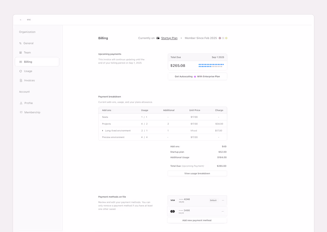 Cover image for Account Billing Console