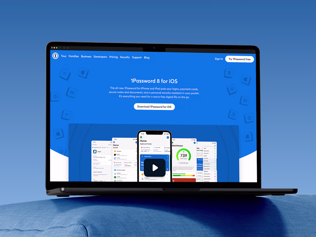 Cover image for 1Password 8 - Product launch web campaign