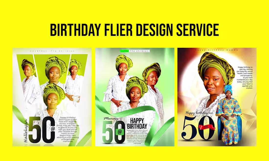 Cover image for I designed a birthday flier