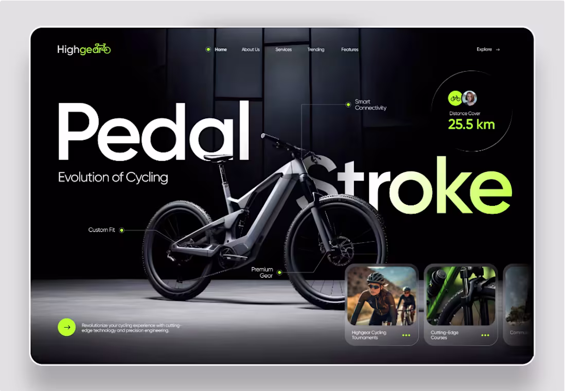 Cover image for Website for Bike Gears
I 