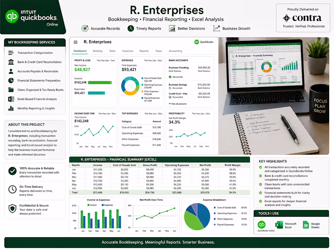 Cover image for Quickbooks Bookkeeping 