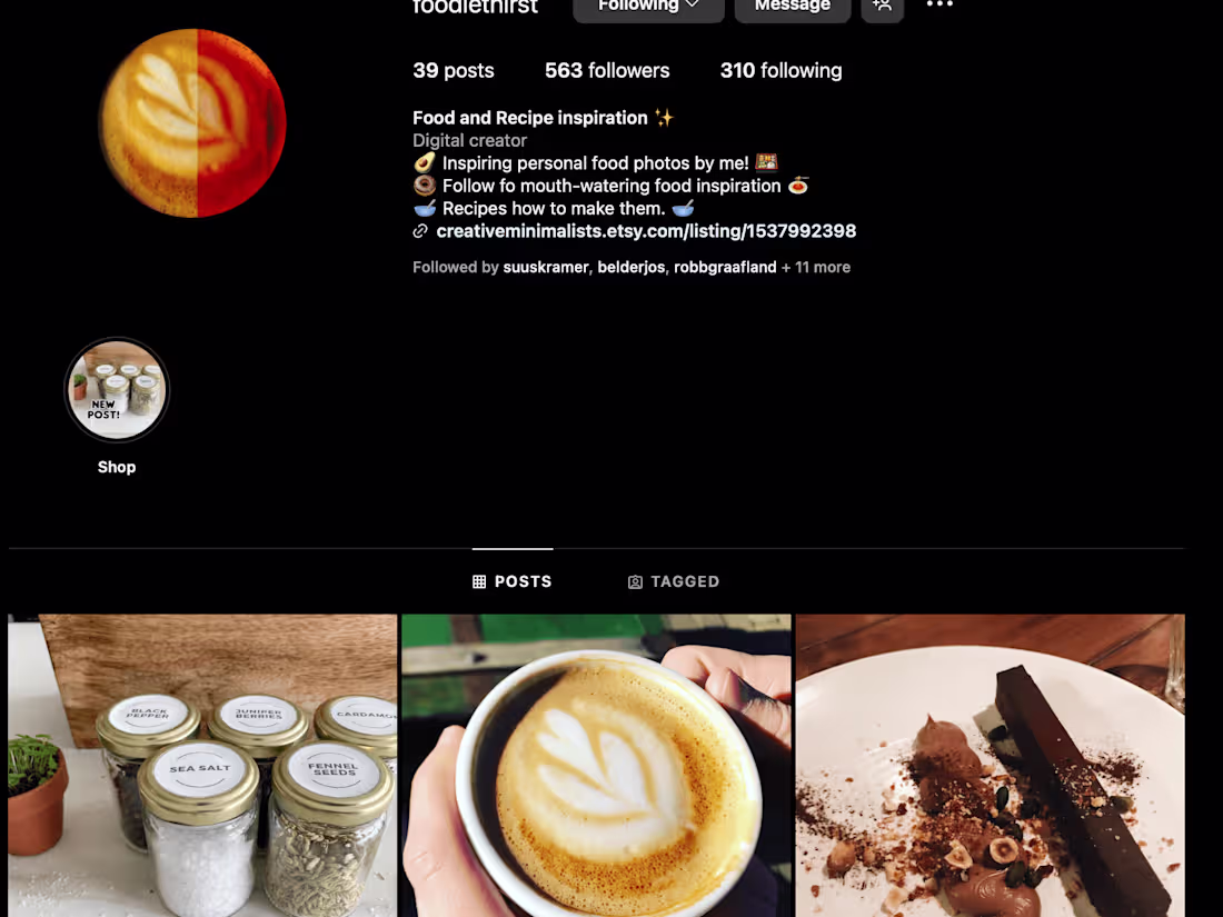 Cover image for Food Instagram Channel Setup