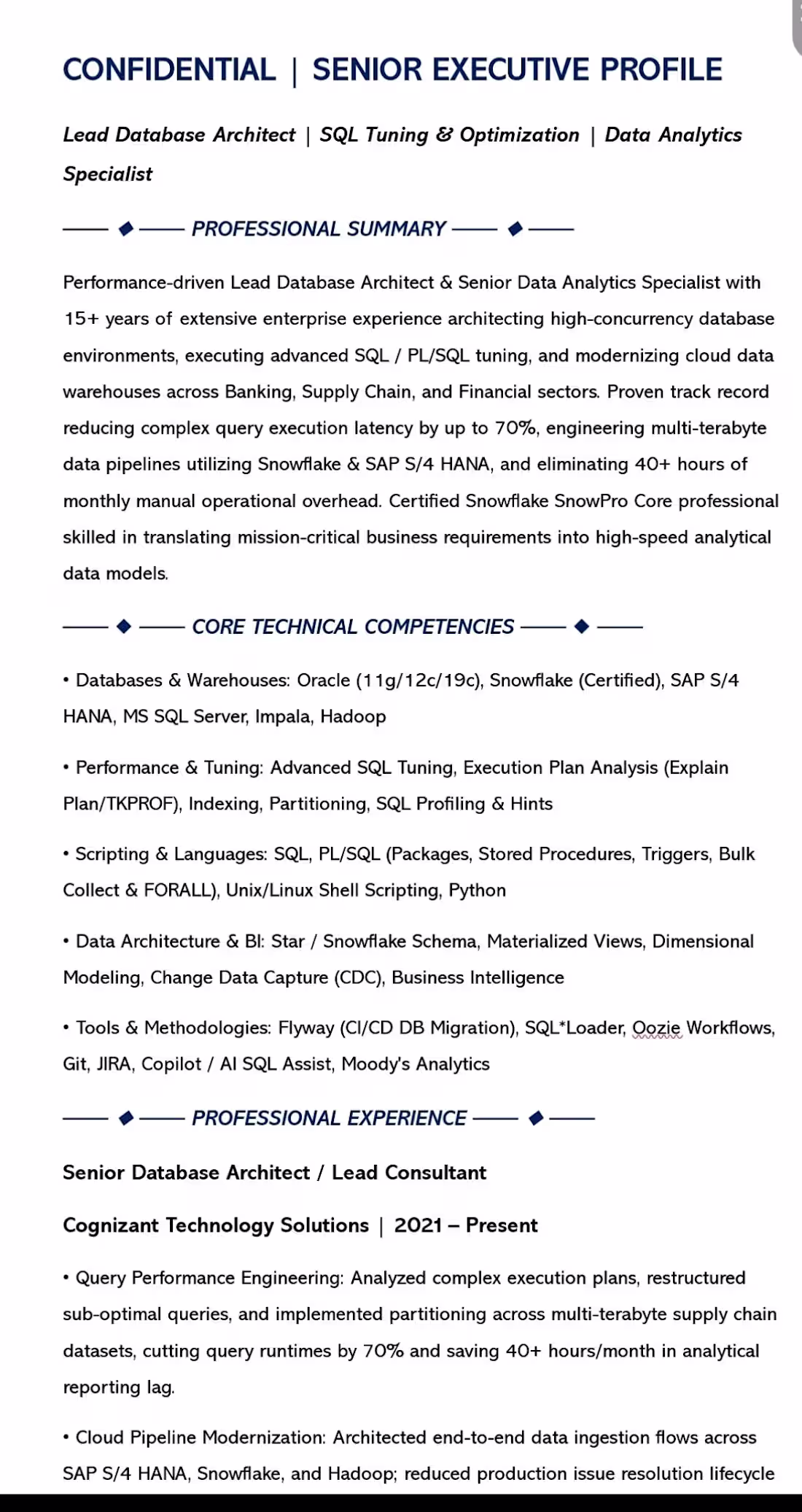 Cover image for Enterprise Technical Architecture Dossier & Search Calibration